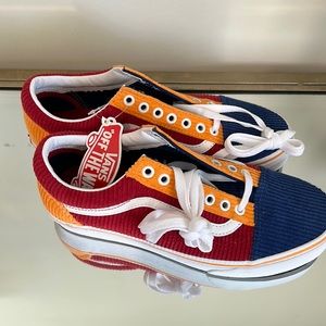 Vans. Size 8. Never worn. Corduroy